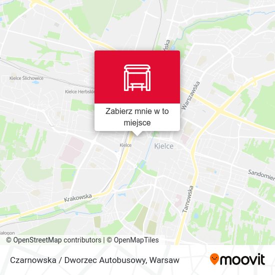 Mapa Czarnowska / Dworzec Autobusowy