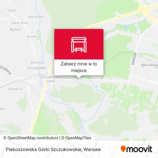 Mapa Piekoszowska Górki Szczukowskie