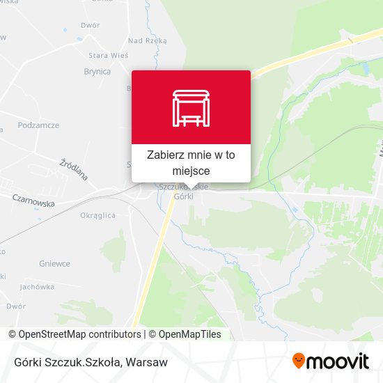 Mapa Górki Szczuk.Szkoła