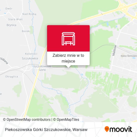 Mapa Piekoszowska Górki Szczukowskie