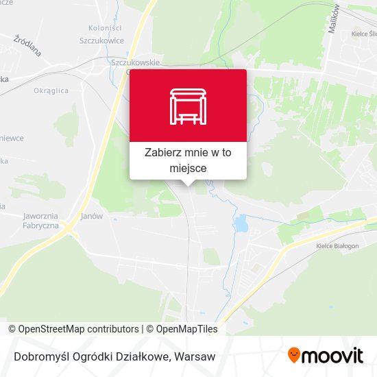 Mapa Dobromyśl Ogródki Działkowe