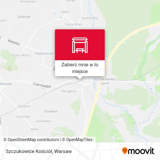 Mapa Szczukowice Kościół