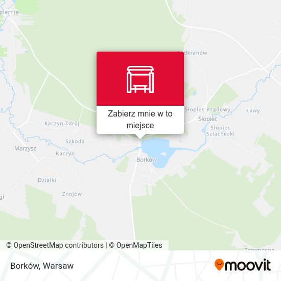 Mapa Borków