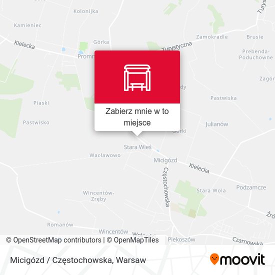 Mapa Micigózd / Częstochowska