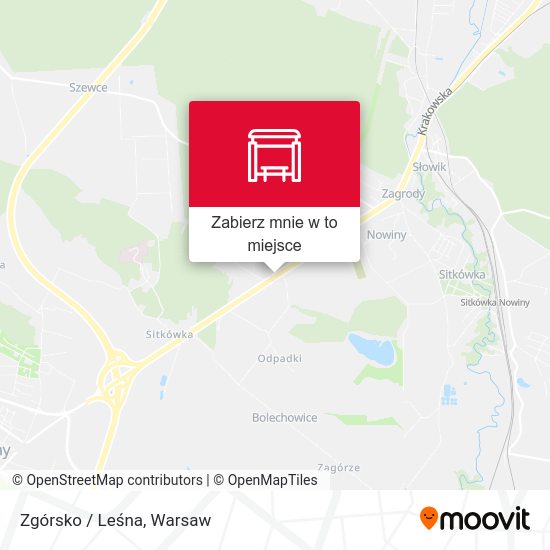 Mapa Zgórsko / Leśna