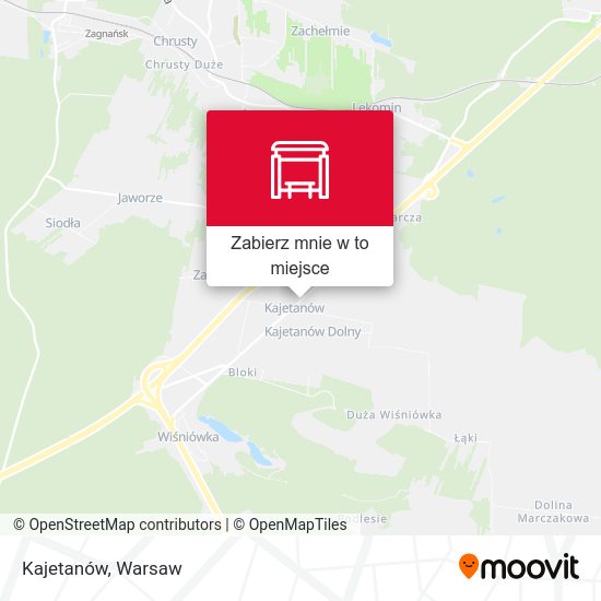 Mapa Kajetanów