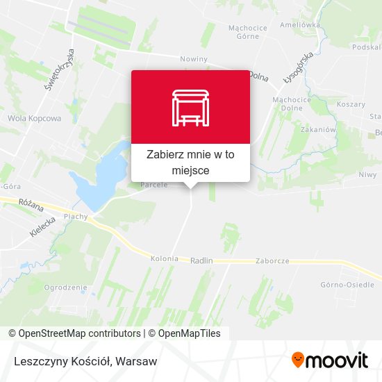 Mapa Leszczyny Kościół