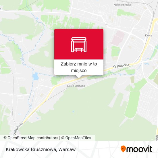 Mapa Krakowska Bruszniowa