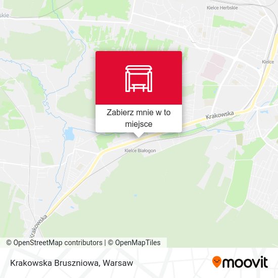 Mapa Krakowska Bruszniowa