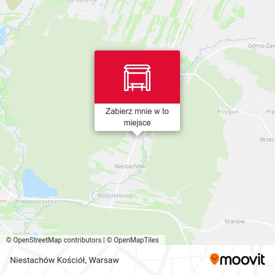 Mapa Niestachów Kościół