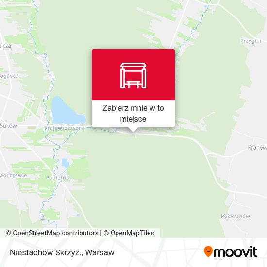 Mapa Niestachów Skrzyż.