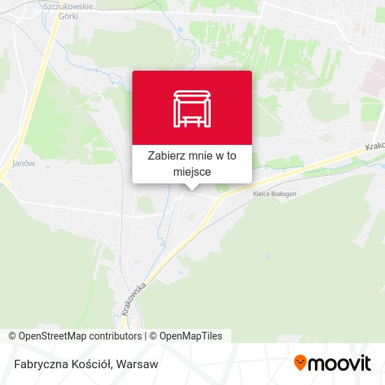 Mapa Fabryczna Kościół