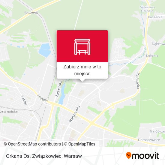 Mapa Orkana Os. Związkowiec