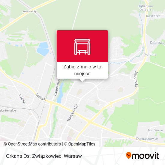 Mapa Orkana Os. Związkowiec