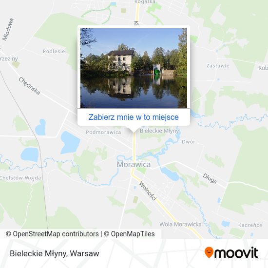 Mapa Bieleckie Młyny