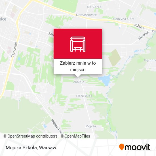 Mapa Mójcza Szkoła