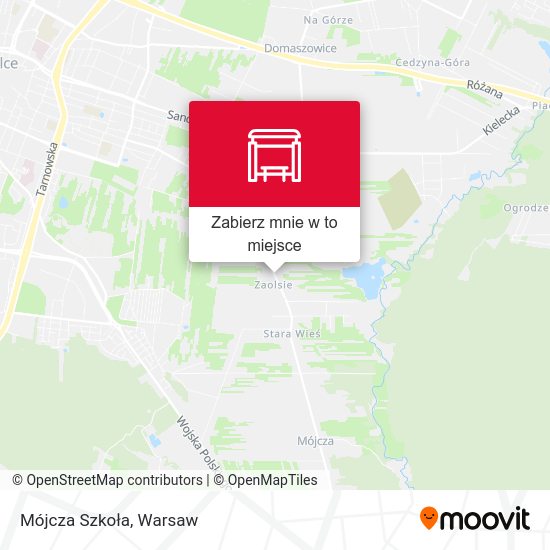 Mapa Mójcza Szkoła