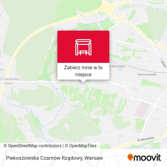 Mapa Piekoszowska Czarnów Rządowy