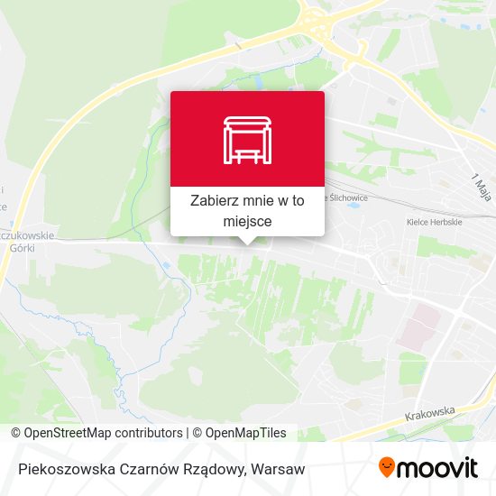 Mapa Piekoszowska Czarnów Rządowy