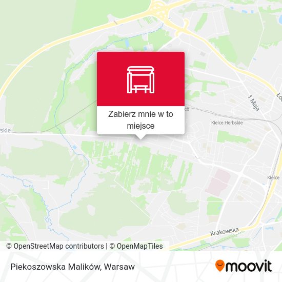 Mapa Piekoszowska Malików