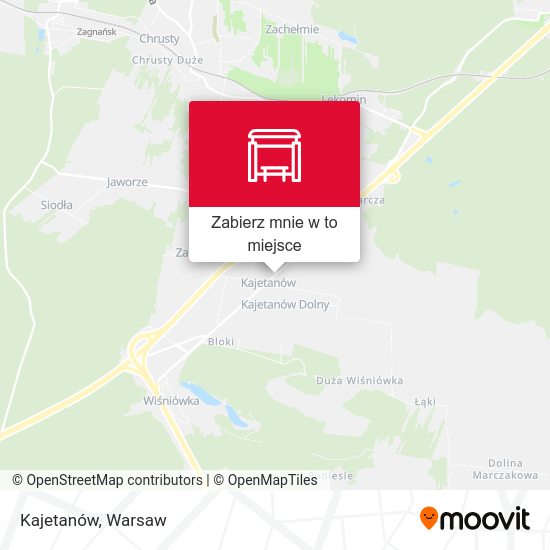 Mapa Kajetanów