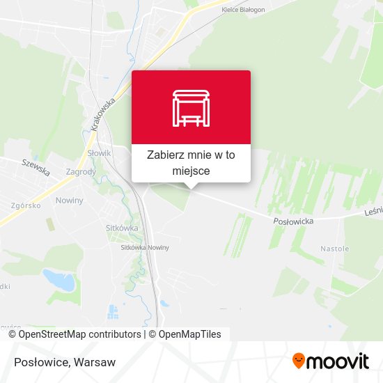 Mapa Posłowice