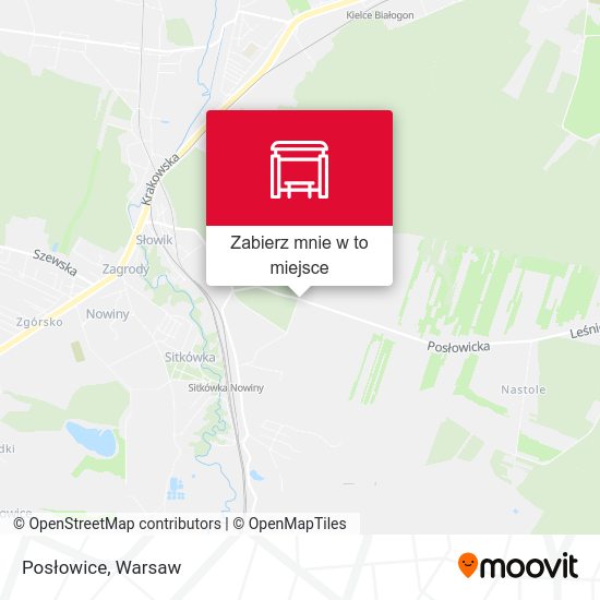 Mapa Posłowice