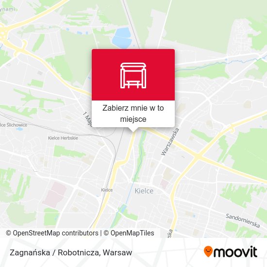 Mapa Zagnańska / Robotnicza