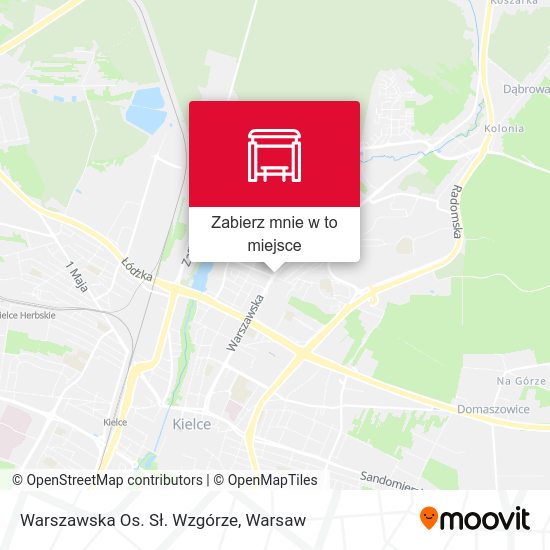 Mapa Warszawska Os. Sł. Wzgórze