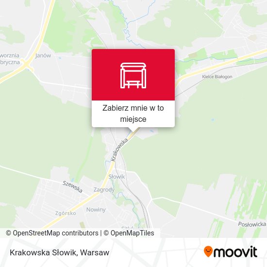 Mapa Krakowska Słowik