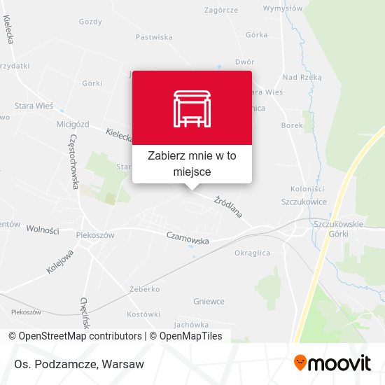 Mapa Os. Podzamcze