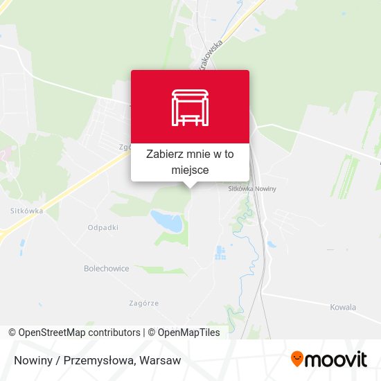 Mapa Nowiny / Przemysłowa