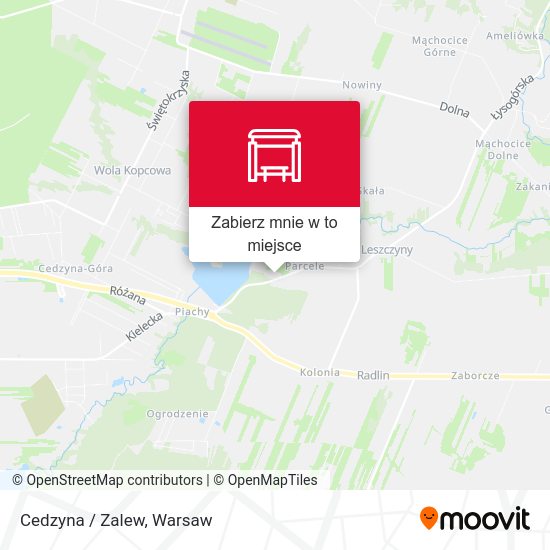 Mapa Cedzyna / Zalew