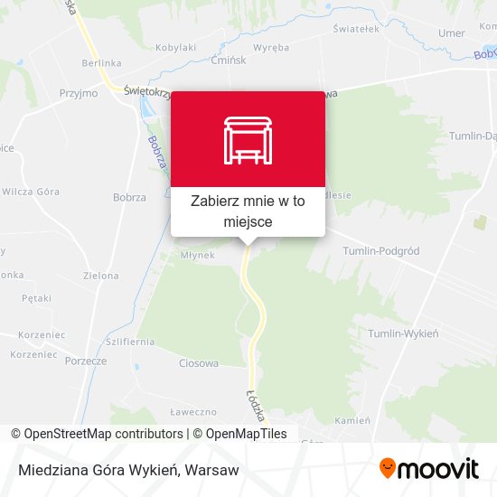 Mapa Miedziana Góra Wykień