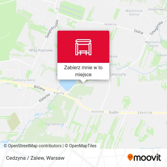 Mapa Cedzyna / Zalew