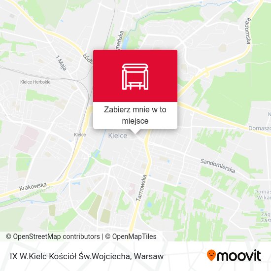 Mapa IX W.Kielc Kościół Św.Wojciecha