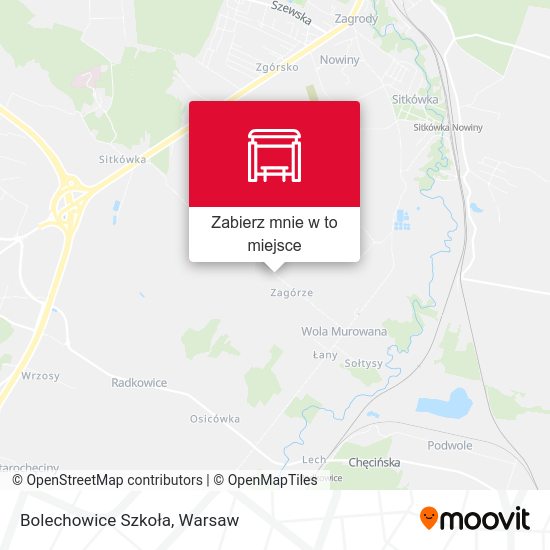 Mapa Bolechowice Szkoła