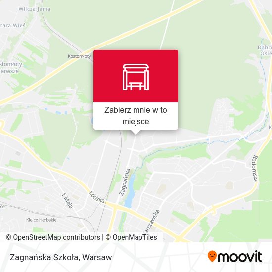 Mapa Zagnańska Szkoła