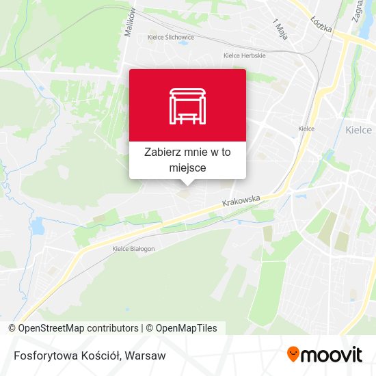 Mapa Fosforytowa Kościół