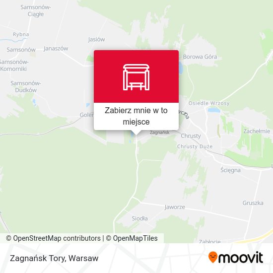 Mapa Zagnańsk Tory