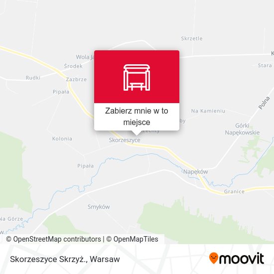 Mapa Skorzeszyce Skrzyż.