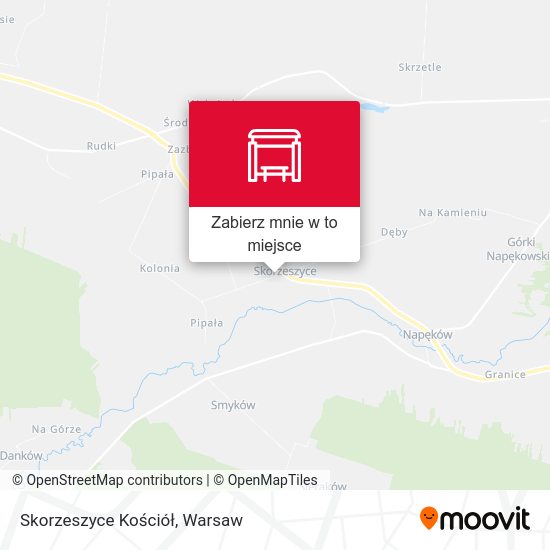 Mapa Skorzeszyce Kościół