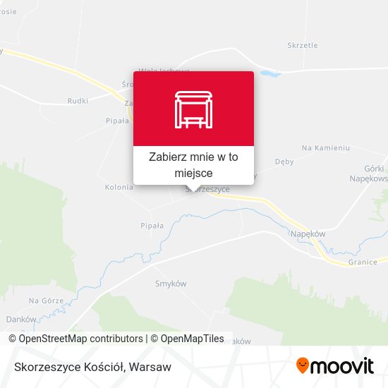 Mapa Skorzeszyce Kościół