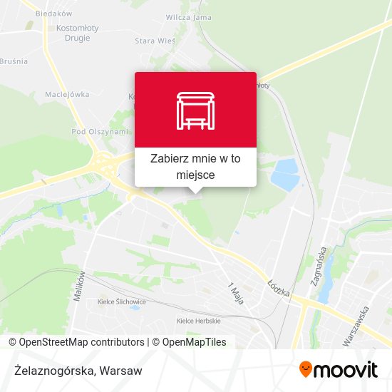 Mapa Żelaznogórska