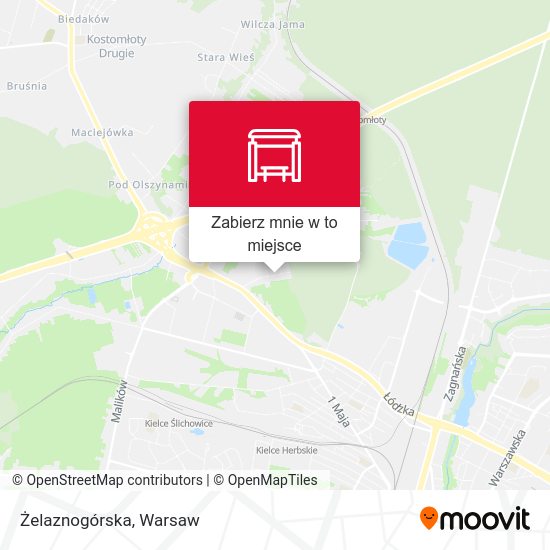 Mapa Żelaznogórska