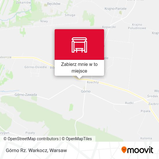 Mapa Górno Rz. Warkocz