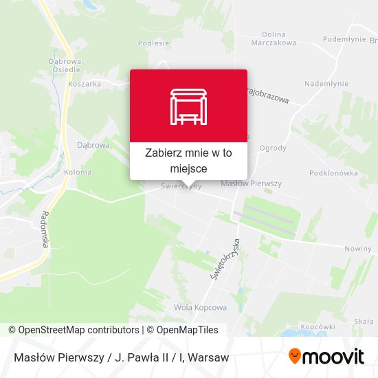 Mapa Masłów Pierwszy / J. Pawła II / I