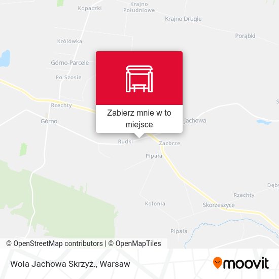 Mapa Wola Jachowa Skrzyż.