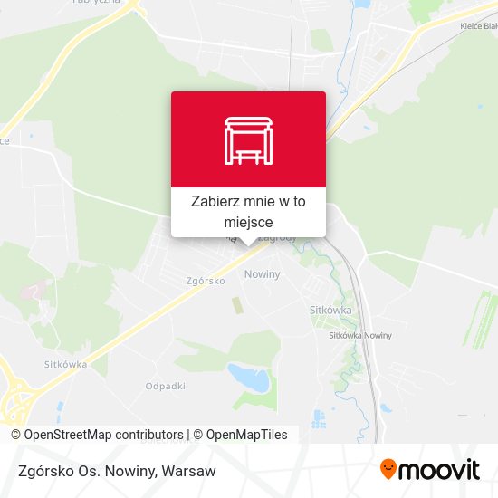 Mapa Zgórsko Os. Nowiny