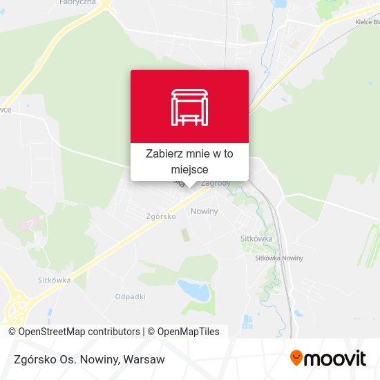 Mapa Zgórsko Os. Nowiny